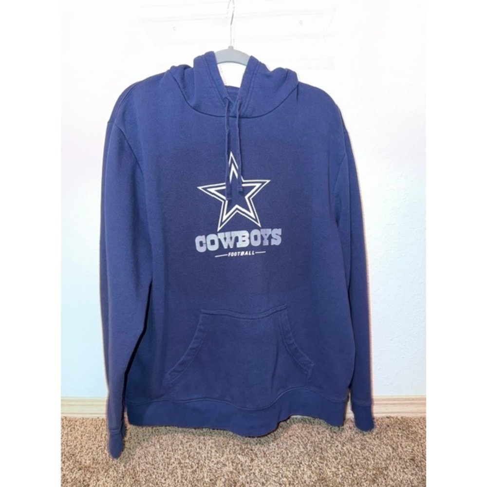 Fanatics Dallas Cowboys Football Hoodie Mens XL Navy Blue NFL Pullover Star Logo